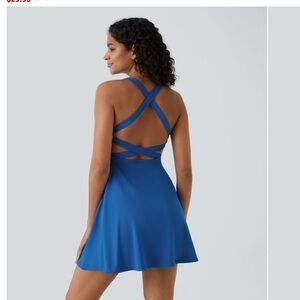 Halara fit and flare dress size small athletic dress with matching shorts